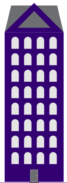 Icon of a large multi-housing unit building.