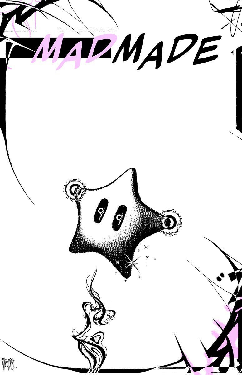 illustration of a star with text that reads madmade